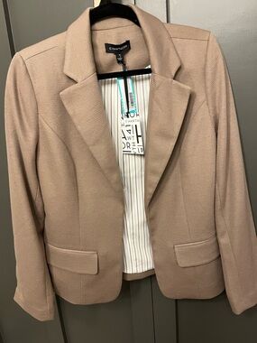 41 Hawthorn Taupe Textured Notch Lapel Blazer NWT size M